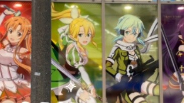 Sword Art Online joint giant poster landed in Akihabara