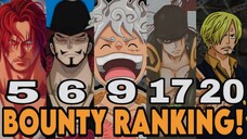 TOP 27 RANKING BOUNTY ONE PIECE - ANIME REVIEW