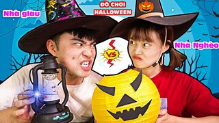 ĐỒ CHƠI HALLOWEEN TỰ CHẾ 5K VÀ HALLOWEEN CAO CẤP 200K -  Con nhà giàu và con nhà nghèo khác nhau  ?