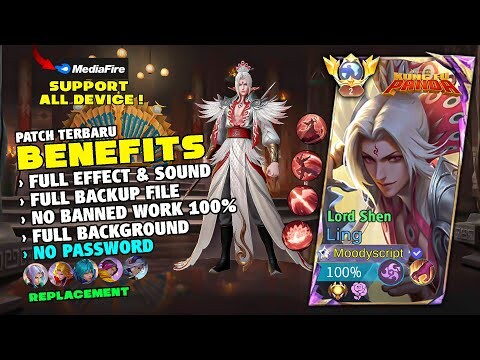 REVAMP! | Ling Kungfu Panda Lord Shen Skin Script No Password | Full Effect & Full Sound | MLBB