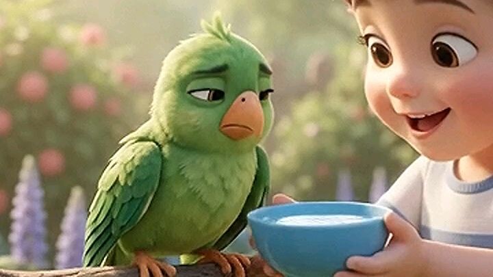 পাখিকে পানি খাওয়ালো ছোট্ট শিশু | Cute Bird & Baby Video | Bengali Funny #BanglaShorts #YouTubeShorts