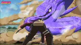 Boruto episode 221 - Boruto diserang ular misterius mirip aoda [Breakdown full]