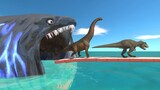 Who Can Escape From Sea Monster - Animal Revolt Battle Simulator