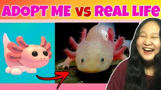 ADOPT ME VS REAL LIFE PETS | AXOLOTL IN REAL LIFE 😱 OMG!!