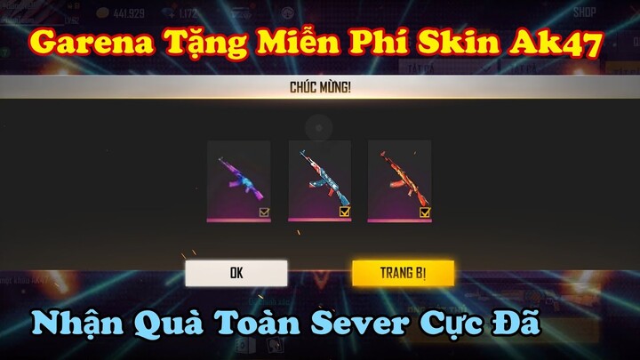 [Free Fire] Garena Tặng Miễn Phí Skin AK Toàn Sever Cho Người Chơi Cực Đã