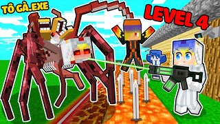 TÔ GÀ THỬ THÁCH 24H BẢO VỆ NHÀ AN TOÀN CHỐNG TÔ GÀ.EXE LEVEL 4 TRONG MINECRAFT*TÔ GÀ.EXE CỰC ĐÁNG SỢ