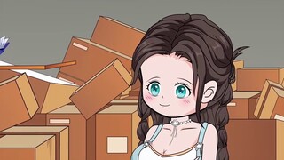 In the second episode, the girl sold compressed biscuits in ancient times... #OriginalAnimation#Sand