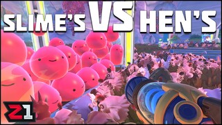 50 Slimes VS 1000's Of CHICKENS ! Slime Rancher 2 [E18]