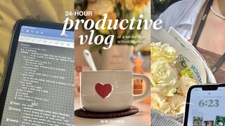 24-HOUR productive vlog of a senior high school student in the philippines | morning to night 🌙