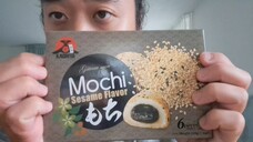 ASMR EATING SOUNDS - BLACK SESAME MOCHI