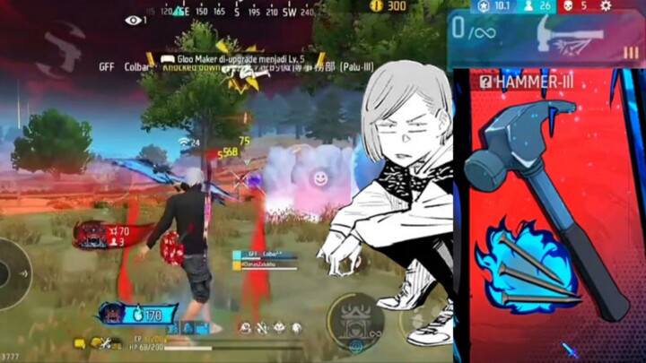 FF x JJK || Palu Nobara broken damage🔥