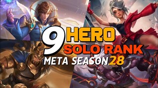 MLBB : 9 ฮีโร่ ที่น่าใช้ Solo-Rank มากที่สุด Season 28 (26/03/2023)