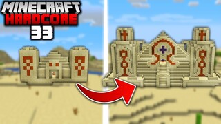I Built a Giant DESERT PYRAMID in Minecraft Hardcore (#33)
