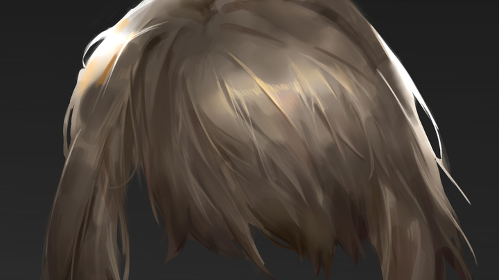 [Painting] Why can't you draw volume every time you draw hair one by one?