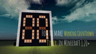 How to make Working Countdown Timer in Minecraft 1.20+