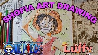 drawing anime one piece karakter Luffy part.2