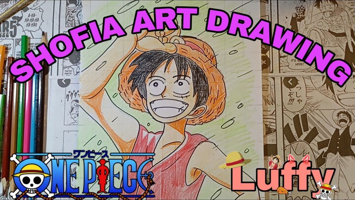 drawing anime one piece karakter Luffy part.2
