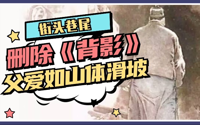 I heard that Zhu Ziqing's "Back View" violates traffic regulations, which really made me laugh.