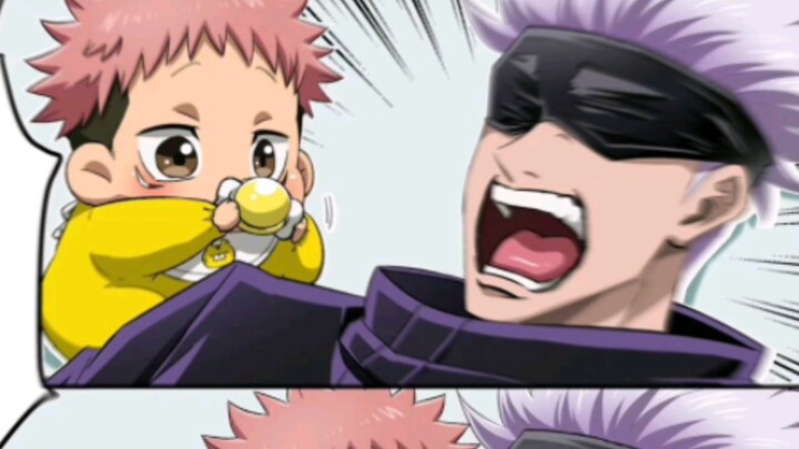 Jujutsu Kaisen Daily: Two men charmed by a cute baby ③