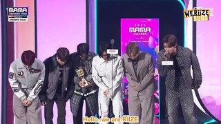 [ENGSUB] 231128 RIIZE - FAVORITE NEW ARTIST AWARDS AT 2023 MAMA