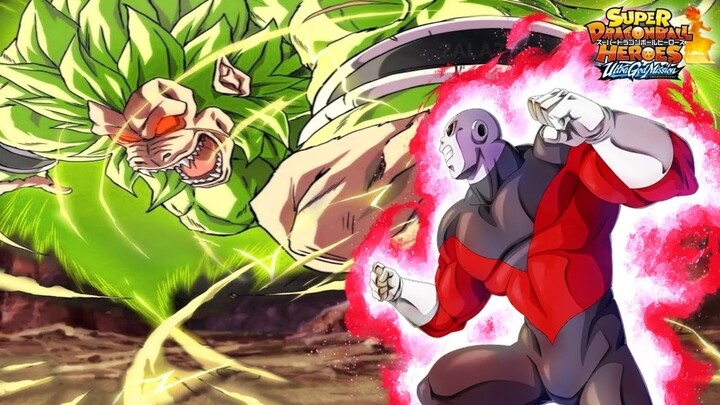 Dragon Ball Heroes Episode 42 Great Ape Broly Vs Full Power Jiren!!!