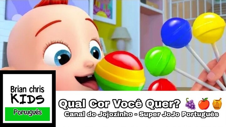 Qual Cor Você Quer? 🍇🍎 | 🍯 Canal do Jojozinho - Super JoJo Português