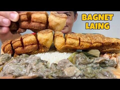 Crispy Bagnet at Laing Mukbang Asmr | Filipino Food | Mukbang Philippines | EatingShow|EatingSound