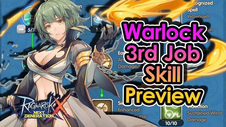 [ROX Global] INSANE Element Combos & Burst Damage. Warlock 3rd Job Full Skill Showcase! | King Spade