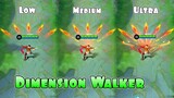 Gusion Dimension Walker Skin in Different Graphics Settings MLBB Comparison