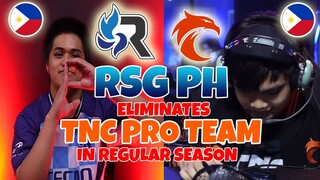 RSG PH ELIMINATES TNC PRO TEAM  FULL GAME HIGHLIGHT | MPL PH S13 WEEK 6 DAY 3