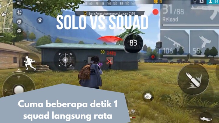 solo vs squad | ratain squad musuh cuma beberapa detik