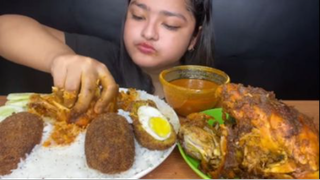 Cơm trứng nướng thịt gà nướng ASMR #asmr #mukbang