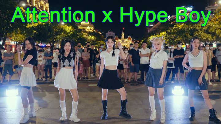 【4K】Tarian Rubah Merah di Lapangan – Cover NewJeans: Attention x Hype Boy