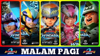 MALAM PAGI (COVER PARODY) VERSI BOBOIBOY GALAXY MUSIM 2, ETC..