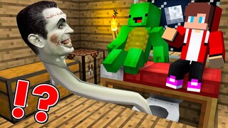 SKIBIDI TOILET ZOMBIE Under The Bed in Minecraft! JJ and Mikey vs Skibidi Toilet Zombie - Maizen