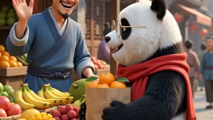 Panda 🐼 #panda #cartoon #china #chinese #trending #foryou #viralshorts