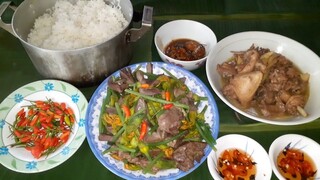 Bông Bí Xào Lòng Vịt Còn Mớ Ram Gừng Ngon Hết Sảy| TKQ T364