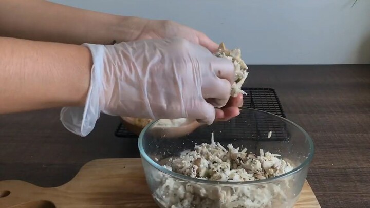 Tàu hủ nhồi nấm chay- Ăn chay cùng Nhi