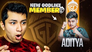 ROLEX REACTS to GODLIKE Aditya (New Godlike Member) | BGMI