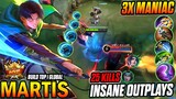 Martis-Levi Skin Brutal Gameplay~ 3x Maniac!! Unlimited Outplays - Build Top 1 Global MARTIS ~ MLBB