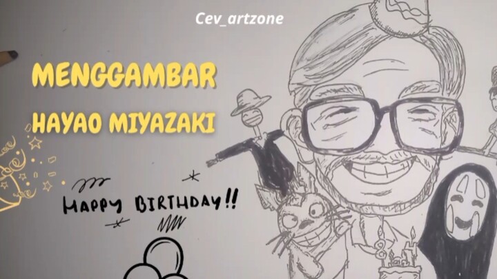 Happy birthday untuk Opa Miyazaki !