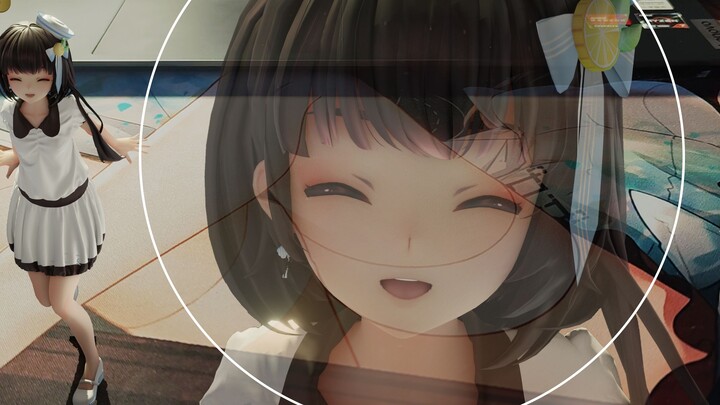 [Lingyuan MMD/Real Scene Synthesis] Break through the dimensional wall! Catch the bird and let her d