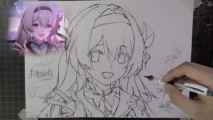 [Sketch Tutorial] How to Draw a Cute Liuying! Liuying Is So Cute!! A Quick Look at the Anime Sketchi