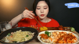 Đậu hủ tứ xuyên, mì Ulmyeon hải sản 6 #amthuc