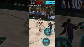 0.1 Seconds “Buzzer Beater” NBA2K Mobile #nba #nba2kgameplay #nba2k22 #nba2k23 #basketball #gaming