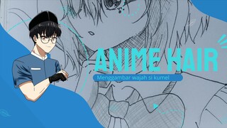 menggambar wajah rambut legend