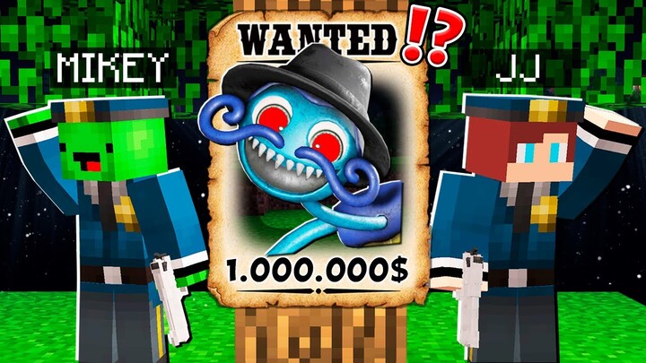 Why Creepy Daddy Long Legs is WANTED? JJ and MIKEY BECAME SWAT - in Minecraft Maizen