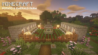 Minecraft Double Farm Potato and Emerald Farm 1.18/1.19