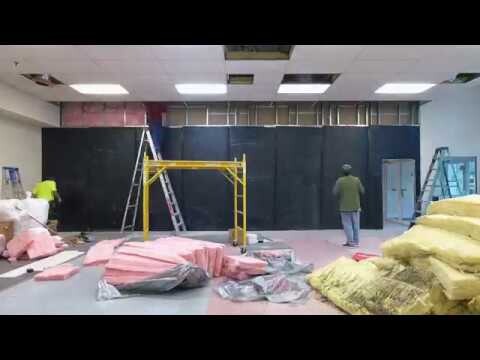 Soundproof Wall Construction Time Lapse