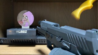 【Bluestar P320】Hands-on experience of M18 blowback shell ejection laser toy LBBZ mobile lifting and 